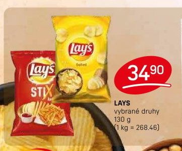 LAYS vybrané druhy 130 g