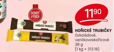 HOŘICKÉ TRUBIČKY čokoládové, vanilkovoskořicové 38 g