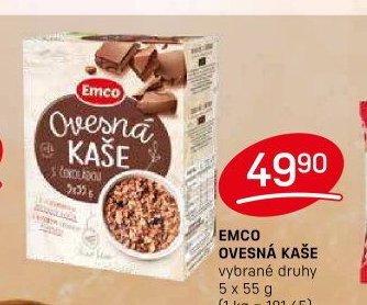 EMCO OVESNÁ KAŠE vybrané druhy 5 x 55 g