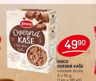EMCO OVESNÁ KAŠE vybrané druhy 5 x 55 g