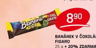 BANÁNEK V ČOKOLÁDĚ FIGARO 25 g + 20% ZDARMA