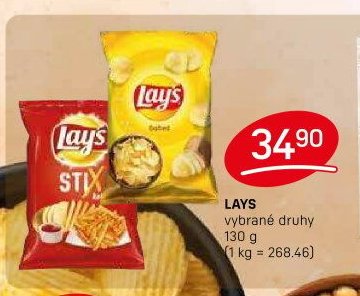 LAYS vybrané druhy 130 g