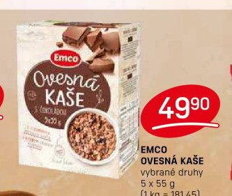 EMCO OVESNÁ KAŠE vybrané druhy 5 x 55 g