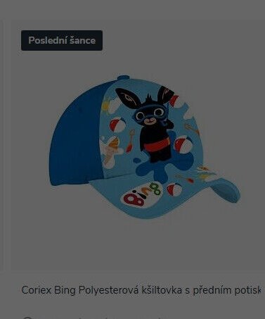 Coriex Bing Polyesterová kšiltovka s předním potiskem