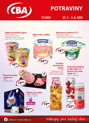aktuální leták CBA 23.7.2025-3.8.2025