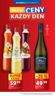 aktuální leták Lidl 21.7.2025-23.7.2025