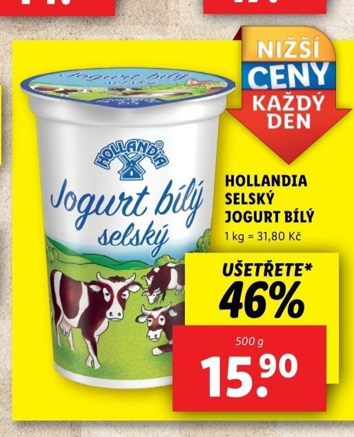 HOLLANDIA SELSKÝ JOGURT BÍLÝ