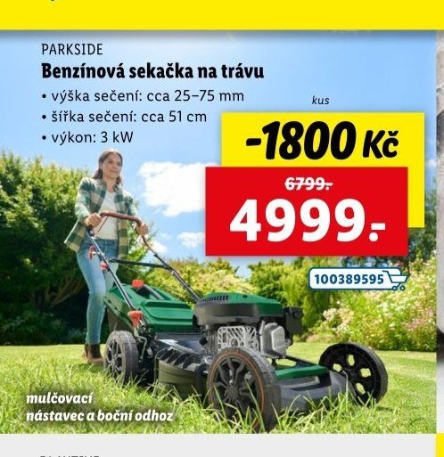 PARKSIDE Benzínová sekačka na trávu