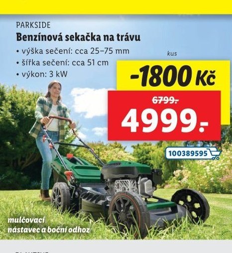PARKSIDE Benzínová sekačka na trávu