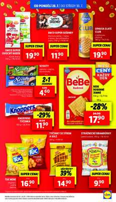 aktuální leták Lidl 28.7.2025-30.7.2025