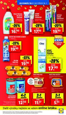 aktuální leták Lidl 28.7.2025-30.7.2025