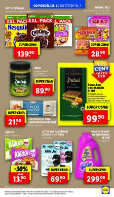 aktuální leták Lidl 28.7.2025-30.7.2025