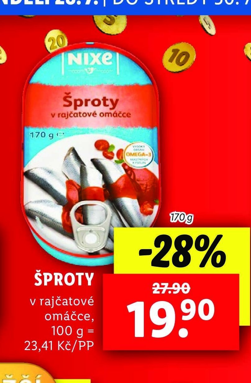 Nixe Šproty v rajčatové omáčce