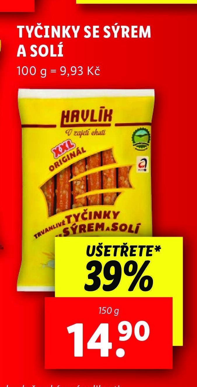 TYČINKY SE SÝREM A SOLÍ