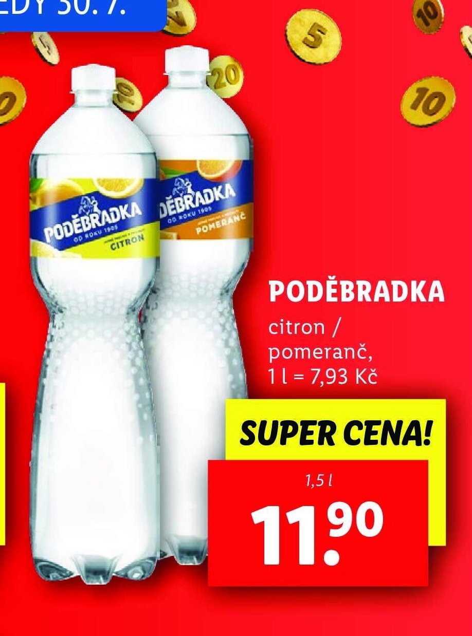 Poděbradka citron / pomeranč