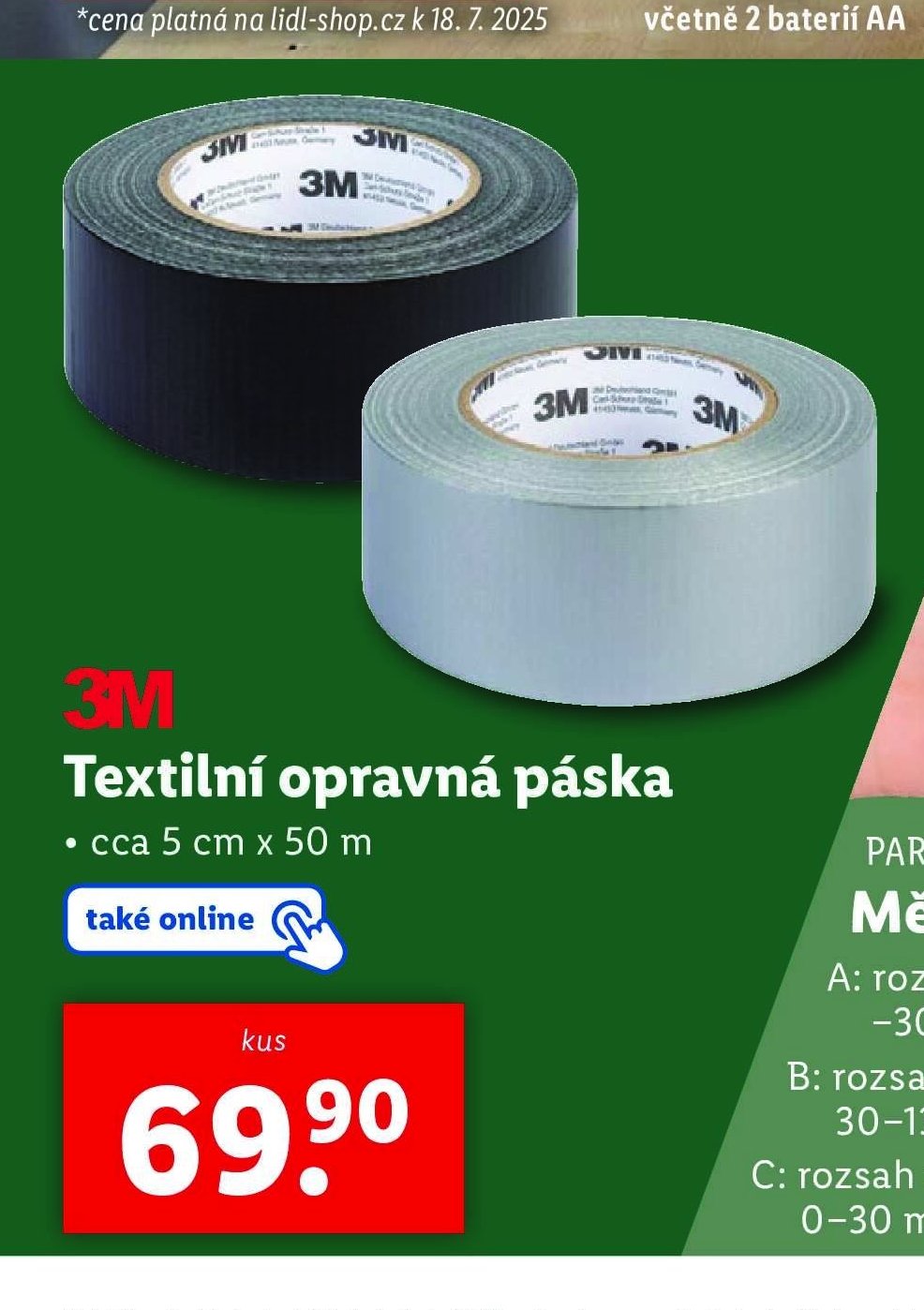 3M Textilní opravná páska