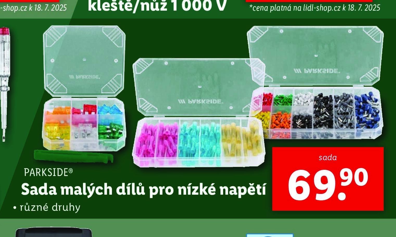 PARKSIDE Sada malých dílů pro nízké napětí