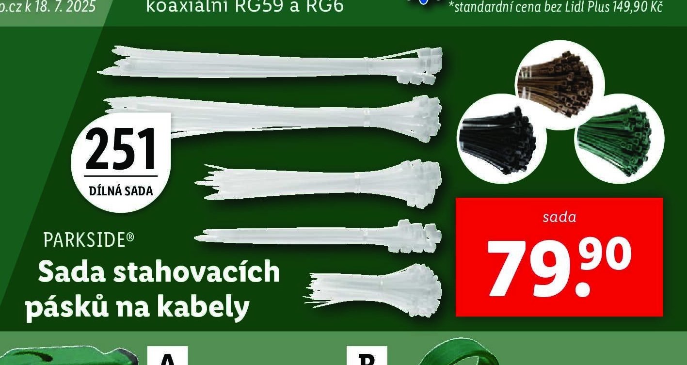 PARKSIDE® Sada stahovacích pásek na kabely
