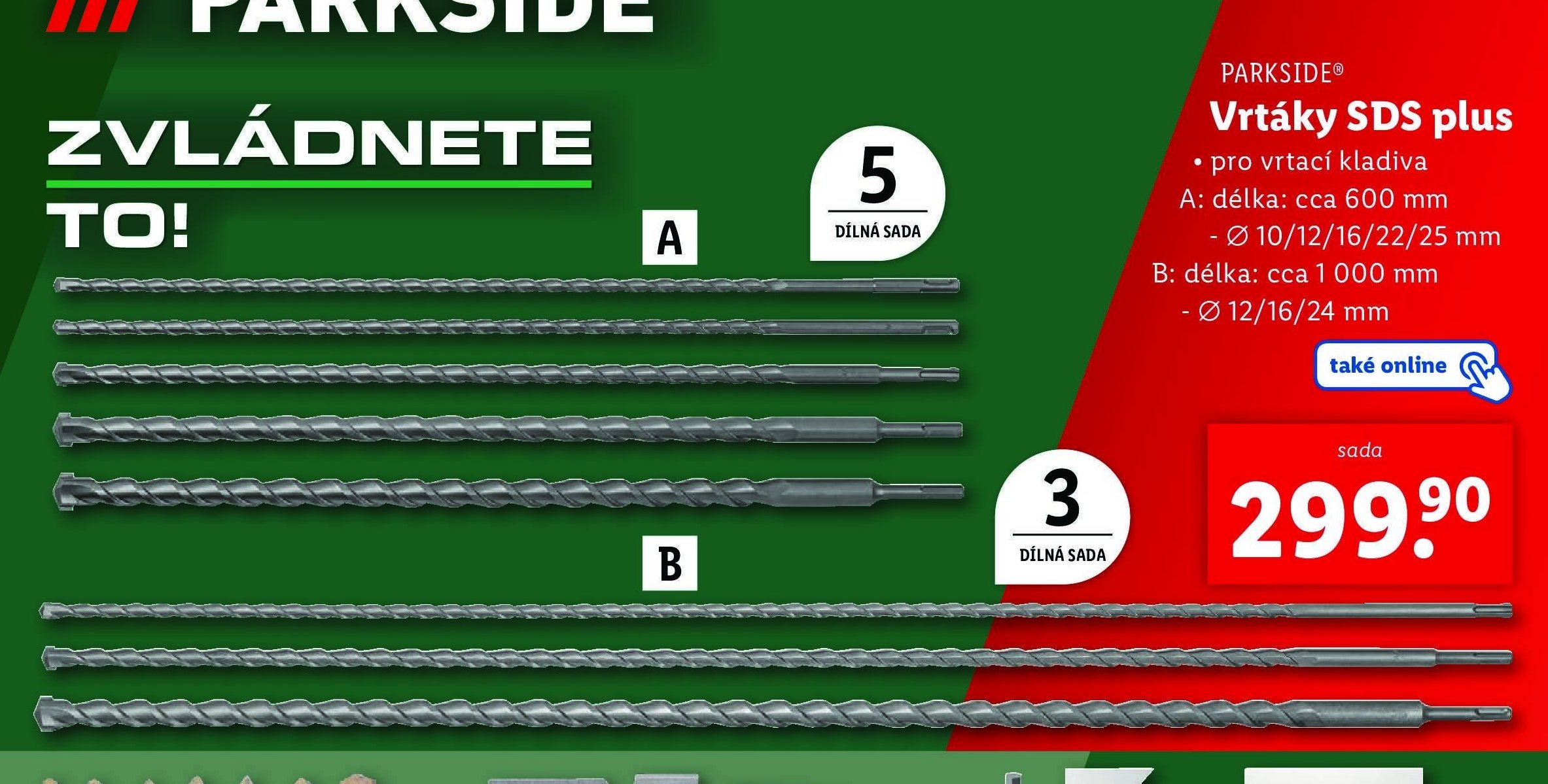 PARKSIDE Vrtáky SDS plus