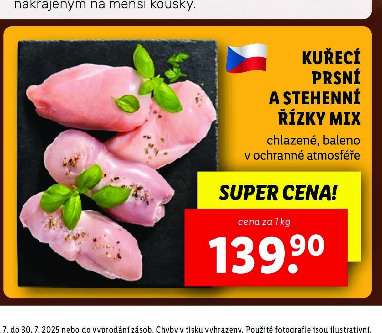 Kuřecí prsní a stehenní řízky mix