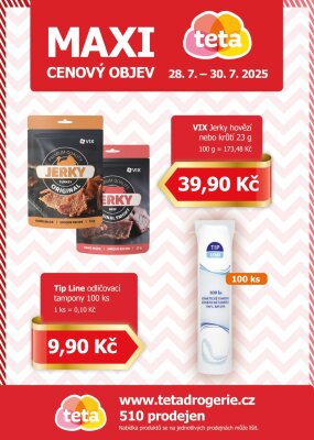 aktuální leták Teta drogerie 28.7.2025-30.7.2025