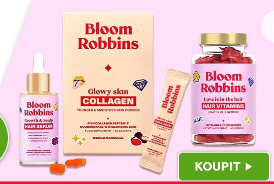 Bloom Robbins hair vitamins, collagen, serum