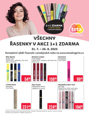 aktuální leták Teta drogerie 31.7.2025-26.8.2025