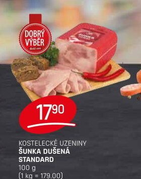 Kostelecké uzeniny šunka dušená standard