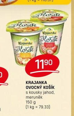 KRAJANKA OVOCNÝ KOŠÍK s kousky jahod, meruněk 150 g