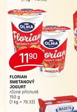 FLORIAN SMETANOVÝ JOGURT různé příchutě 150 g