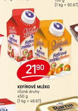 KEFÍROVÉ MLÉKO různé druhy 450 g
