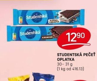 Studentská pečeť oplatka
