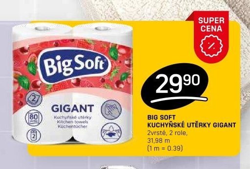 BIG SOFT KUCHYŇSKÉ UTĚRKY GIGANT