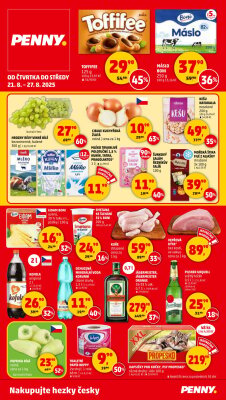 aktuální leták Penny Market 21.8.2025-27.8.2025