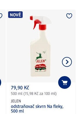 JELEN odstraňovač skvrn Na fleky, 500 ml