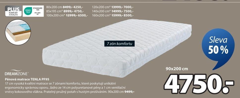Pěnová matrace TENLA PF95