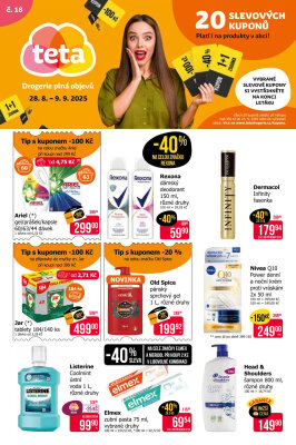 aktuální leták Teta drogerie 28.8.2025-9.9.2025