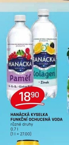 Hanácká kyselka funkční ochucená voda