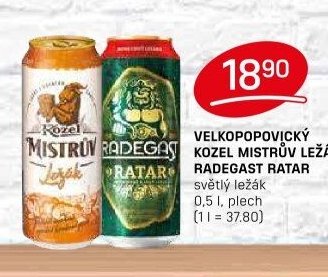 VELKOPOPOVICKÝ KOZEL MISTRŮV LEŽÁK, RADEGAST RATAR