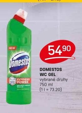 DOMESTOS WC GEL vybrané druhy
