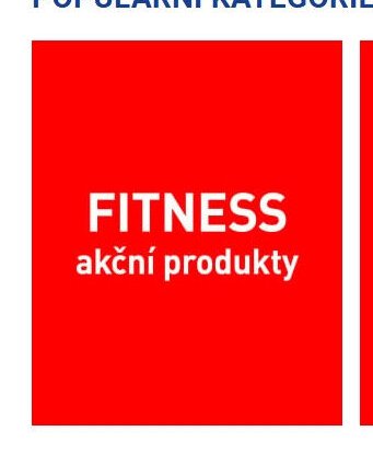 Fitness aktuální produkty