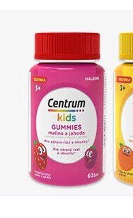 Centrum Kids Gummies malina a jahoda