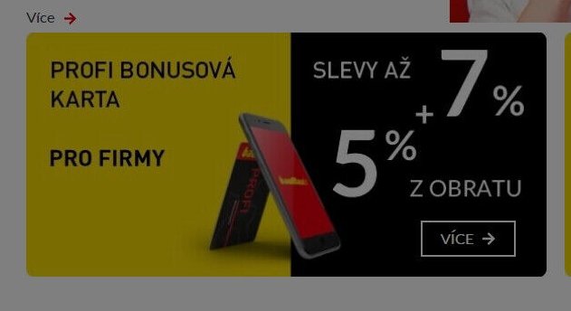 PROFI BONUSOVÁ KARTA PRO FIRMY