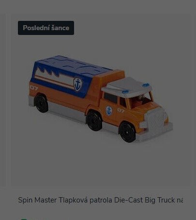 Spin Master Tlapková patrola Die-Cast Big Truck