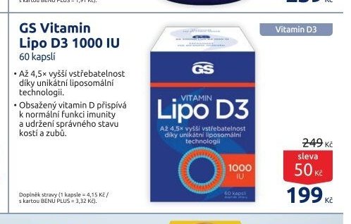 GS Vitamin Lipo D3 1000 IU