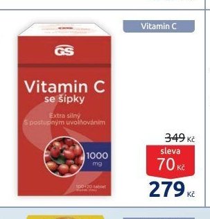 GS Vitamin C 1000 mg se šípky 100 + 20 tablet