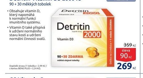 Detritin Vitamin D3 2000 IU