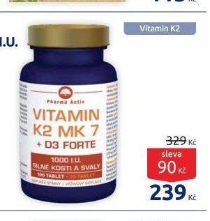 Vitamin K2 MK7 + D3 FORTE 1000 I.U. 125 tablet