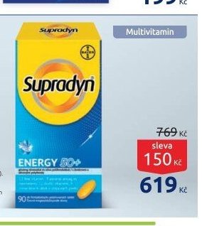 Supradyn ENERGY 50+ 90 potahovaných tablet