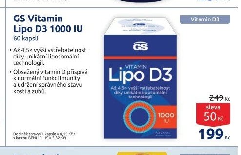 GS Vitamin Lipo D3 1000 IU
